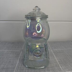 Target Clear Iridescent Glass Gumball Machine Jar Storage